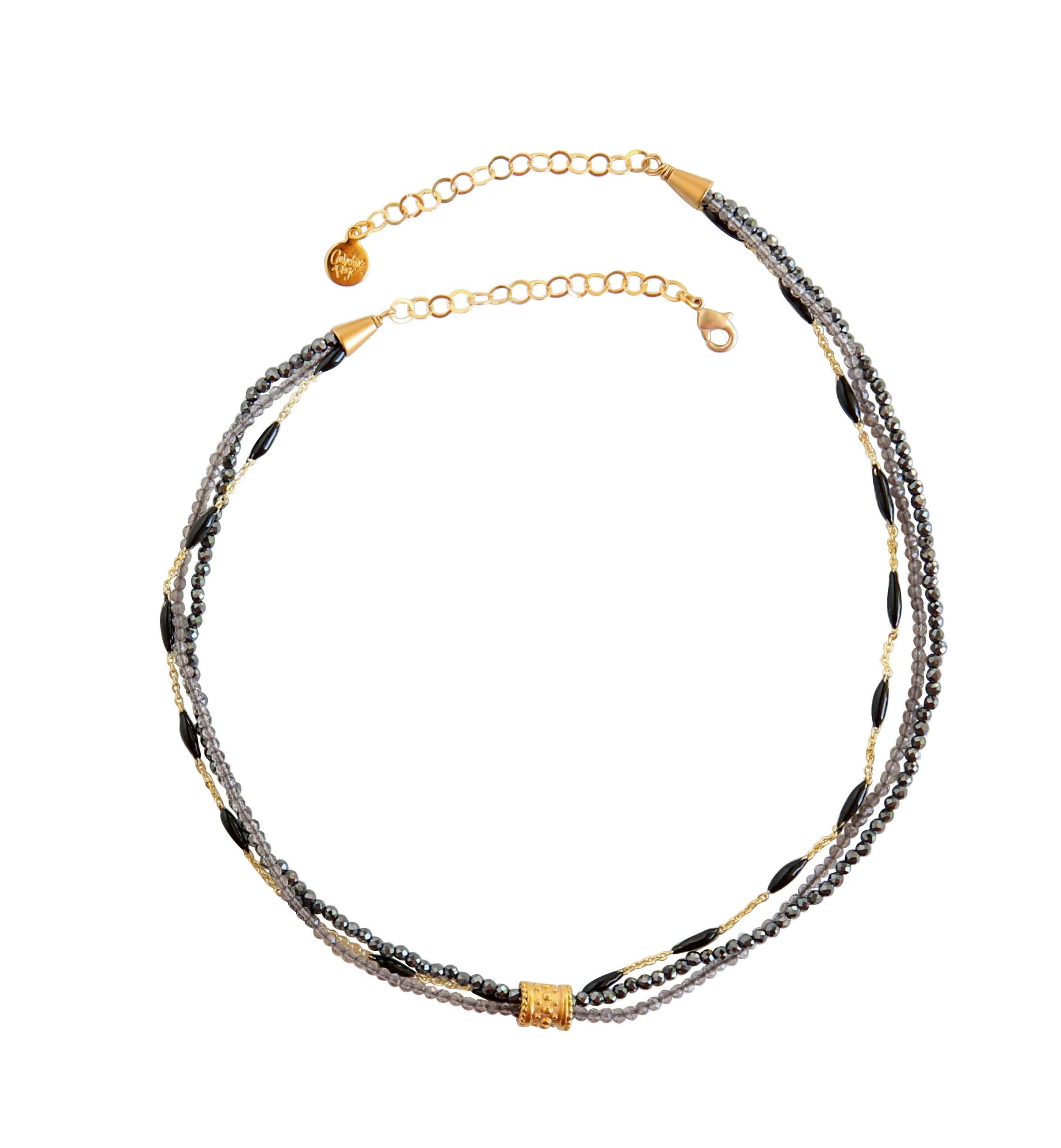 Catherine Page Chiffon Multi Strand Necklace Pyrite Catherine Page