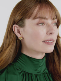 Clara Stud in Clear Crystal Earrings Julie Vos