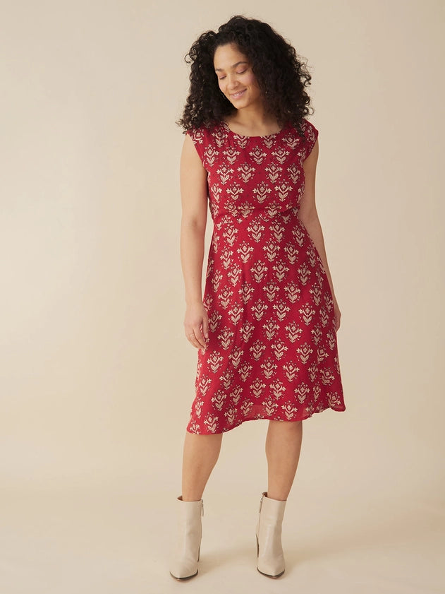 MATA TRADERS Marseille Dress in Scarlet Mata Traders