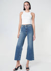 Queen High Rise Crop Wide Leg Jeans - Lawrence Wash: Lawrence / 25 Noend Denim
