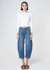 Ava Flutter Slung Fit Jeans in Pomona Noend Denim