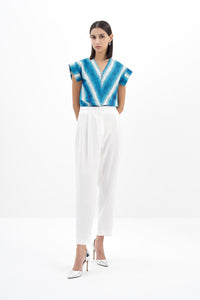 Birelin Patterned Cotton Blouse Birelin