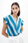 Birelin Patterned Cotton Blouse Birelin