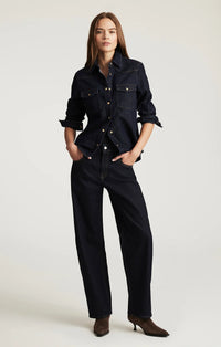 MAVI Nica Barrel Leg in Rinse Wash
