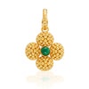 CDW Berry Clover Double Sided Pendant - Malachite