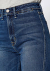 Queen High Rise Crop Wide Leg Jeans in Thunder Noend Denim