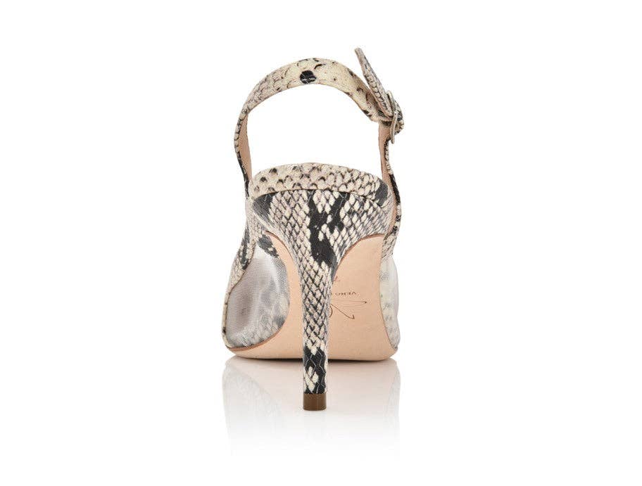 Dance Natural Printed Wild Snake/Clear Mesh: 7 Joan Oloff Shoes