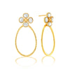 CDW Berry Clover Teardrop Earrings - MOP Capucine De Wulf