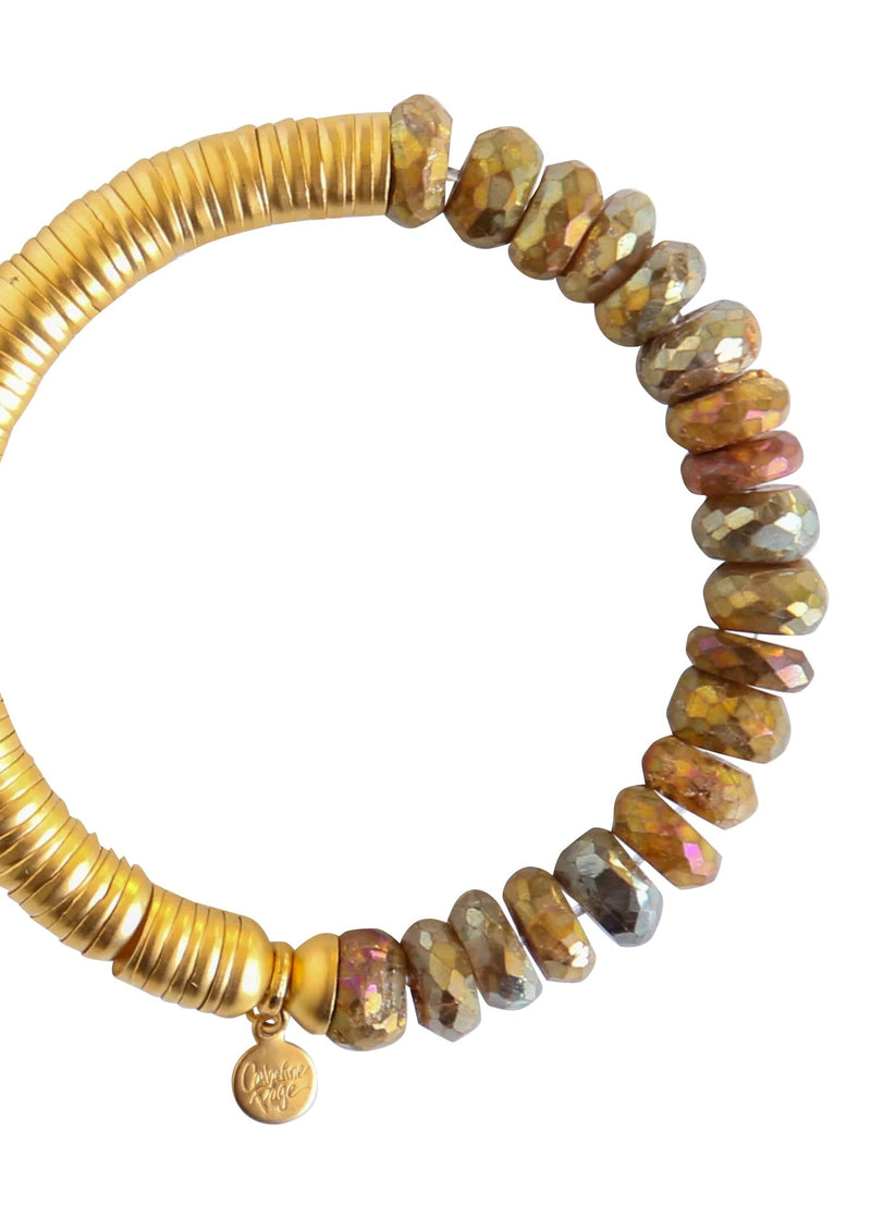 Catherine Page Evra Bracelet with Stones in Gold