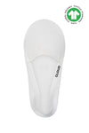 CLOUD Premium Organic Terry No Show Socks: M / Organic White Cloud
