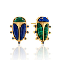 CDW Scarab Mismatched Stud Earrings ­ Multi