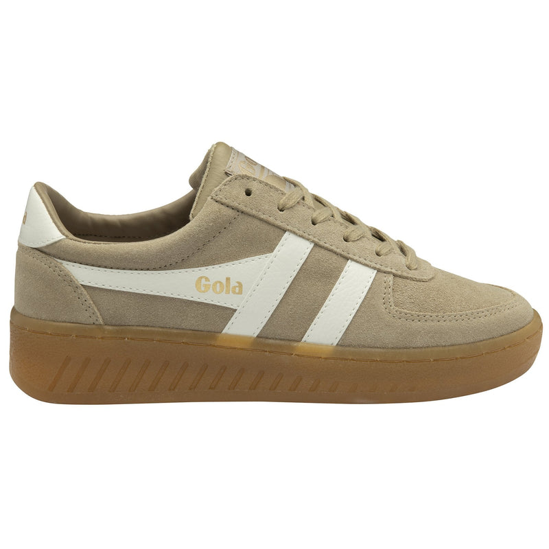 Gola Grandslam Suede Sneakers in Bone