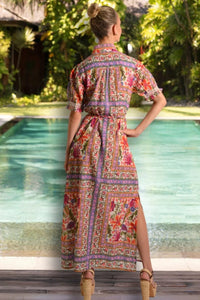 LOLA July Maxi Dress in Hibiscus Lola