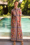 LOLA July Maxi Dress in Hibiscus Lola