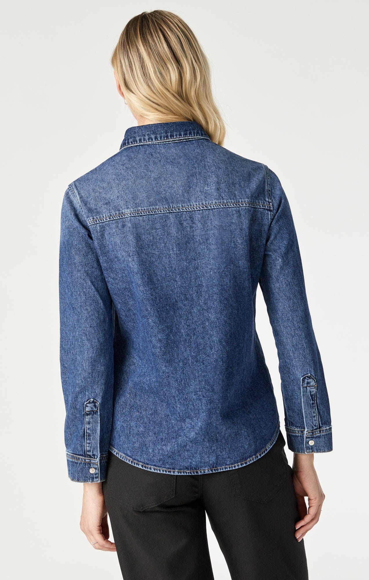 Levin Dark Blue Denim Shirt Medium MAVI