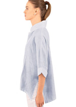 Gretchen Scott Lulu Linen Top in Periwinkle
