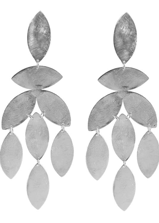 Marcia Moran Magnolia Earrings Rhodium Marcia Moran