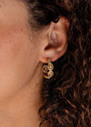 CDW Monique Hoop Earring Gold/Crystal & Swarovski Capucine De Wulf