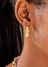 CDW Monique Hoop Earring Gold/Crystal & Swarovski Capucine De Wulf