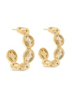 CDW Monique Hoop Earring Gold/Crystal & Swarovski Capucine De Wulf