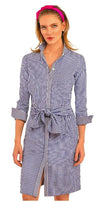 Breezy Blouson Navy Check Dress Apparel & Accessories Gretchen Scott