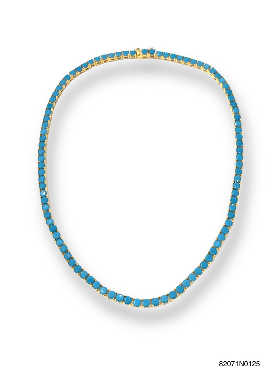 Theia Julia tennis N, G, 4mm, Turquoise