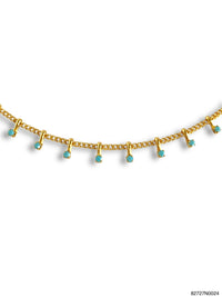 Theia Dahlia Necklace in Turquoise