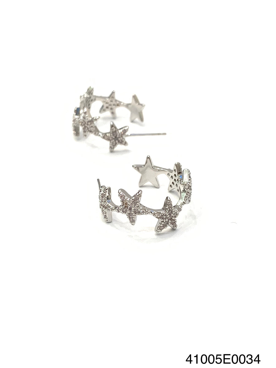 Theia Lia milky way hoop  in White Gold