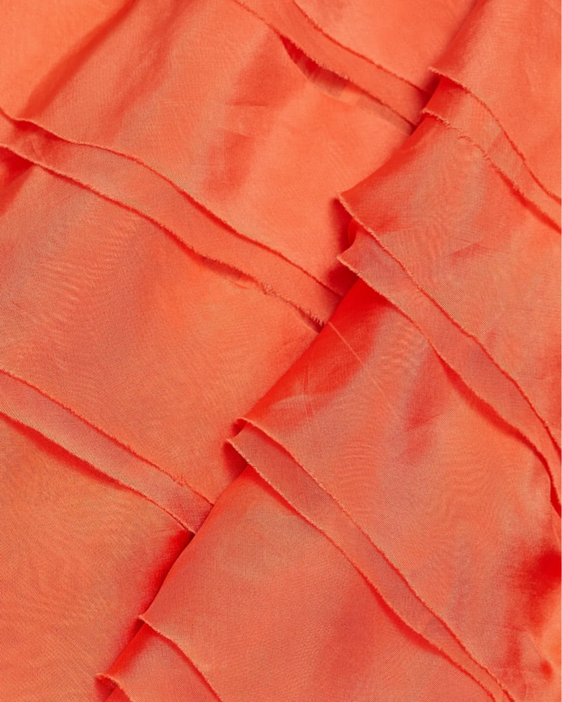 AMUR Pepper Pleated Gown in Desert Sun