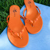 Yoshi Samra Rivington Stud Flip Flop in Apricot Shoe Yosi Samra