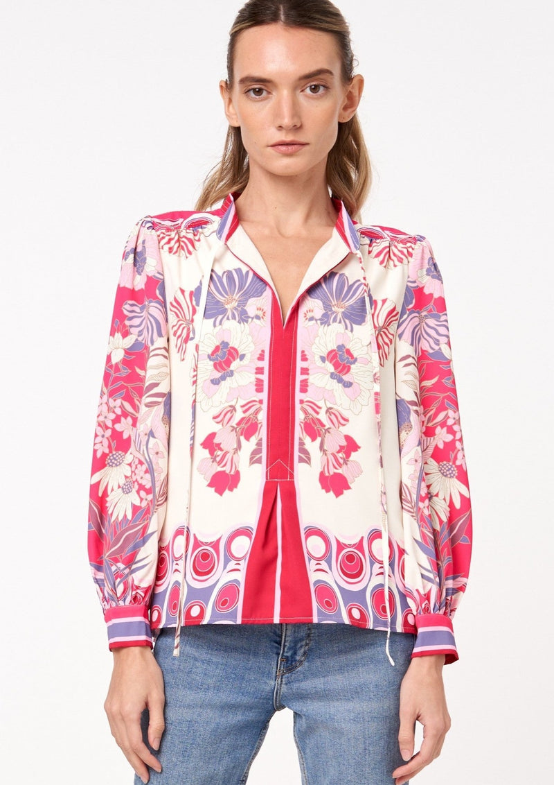 Rue Engineered Floral Blouse