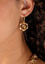 CDW Bliss Ruffle Urchin Earrings in Gold Bliss