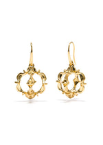 CDW Bliss Ruffle Urchin Earrings in Gold Bliss