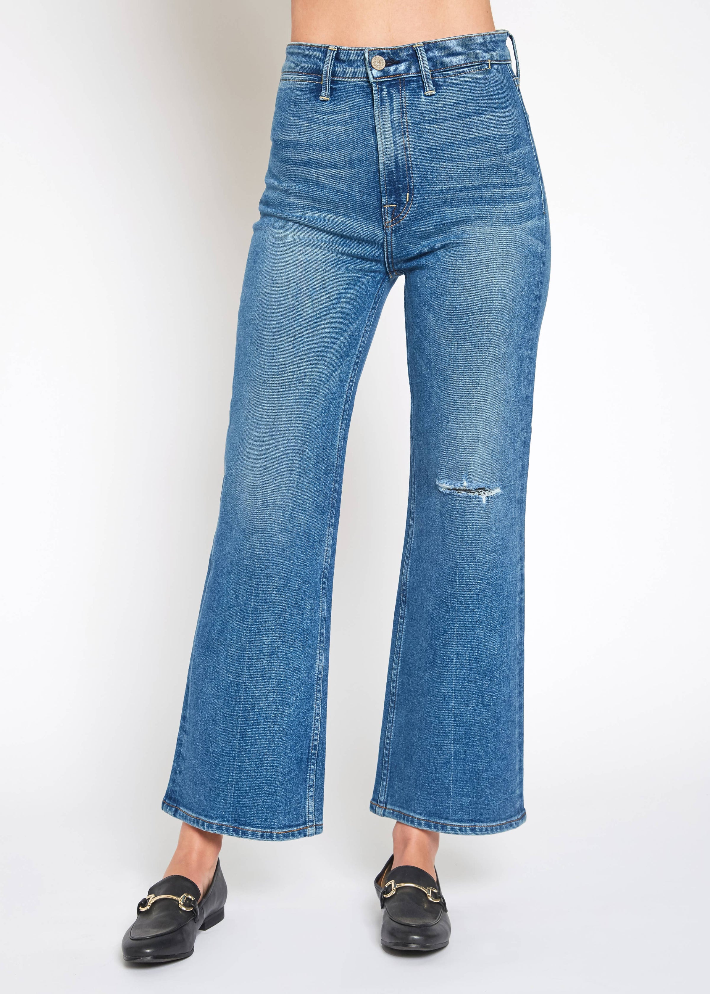 NOEND Queen High Rise Crop in Santa Rosa Noend Denim