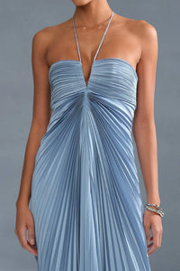 AMUR Ionea Pleated Gown