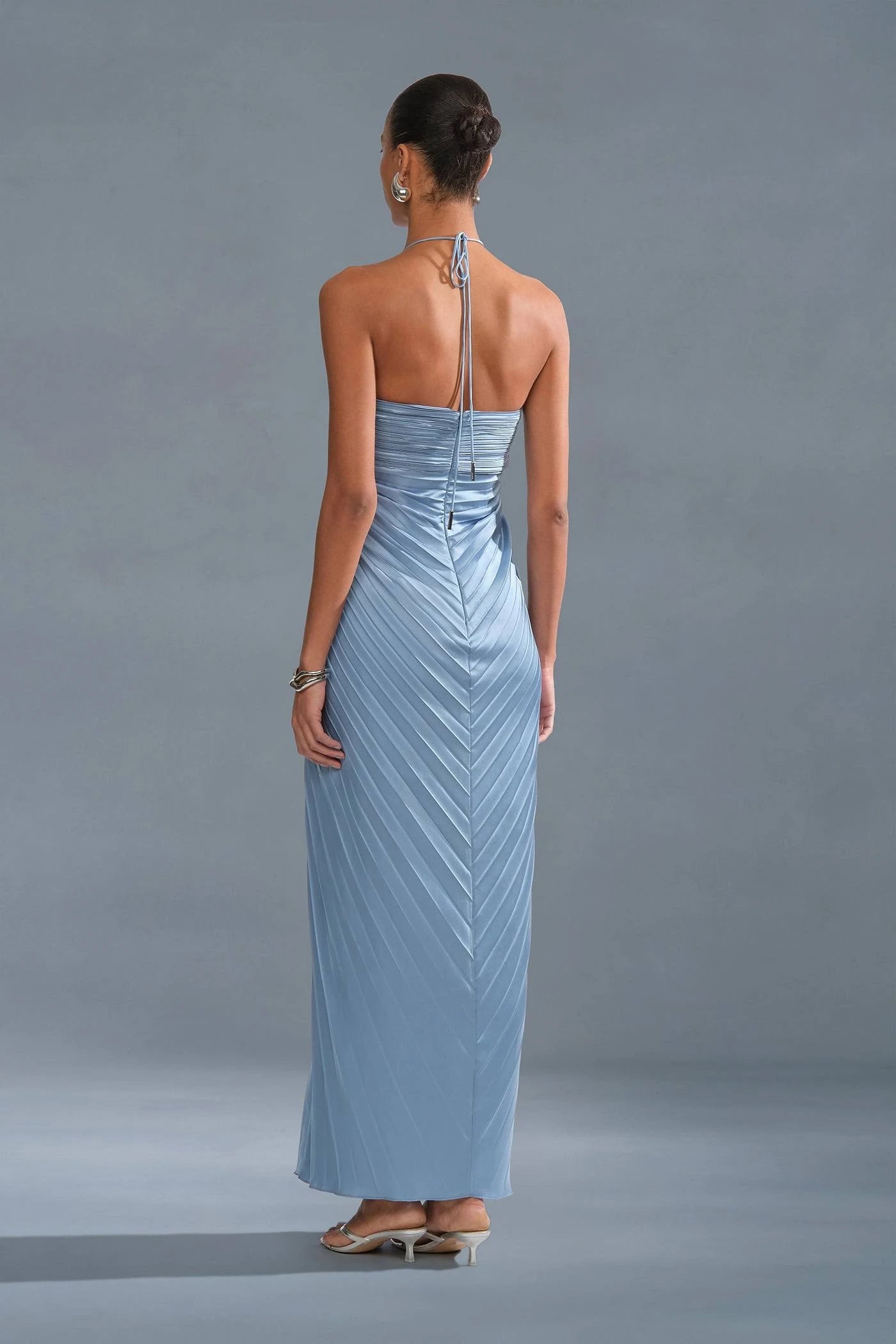 AMUR Ionea Pleated Gown