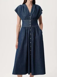 Evan Dress in Blue