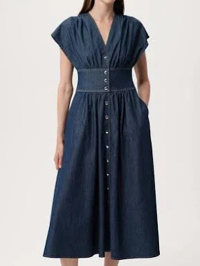 Evan Dress in Blue