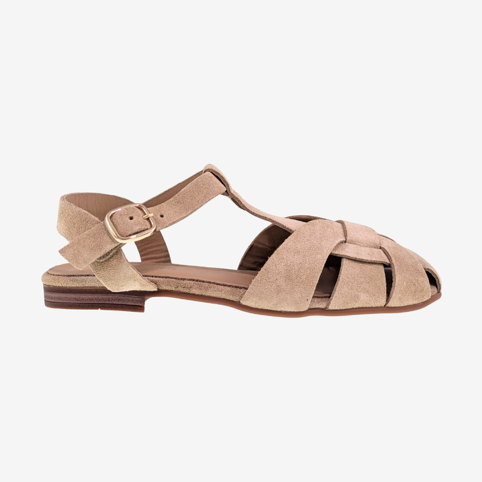 Sinela Sand Suede Fisherman Sandal