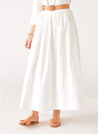Sonnet Maxi Skirt in White Mersea