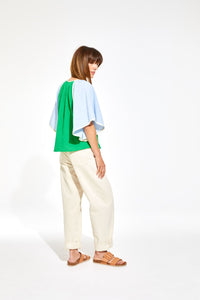 Mapoesie Lita Top in Blue/Green OS Mapoesie