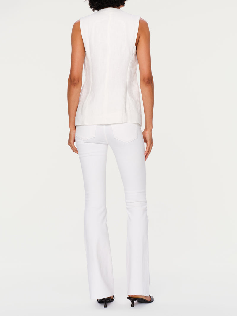 DL1961 Bridget Bootcut Jeans in White