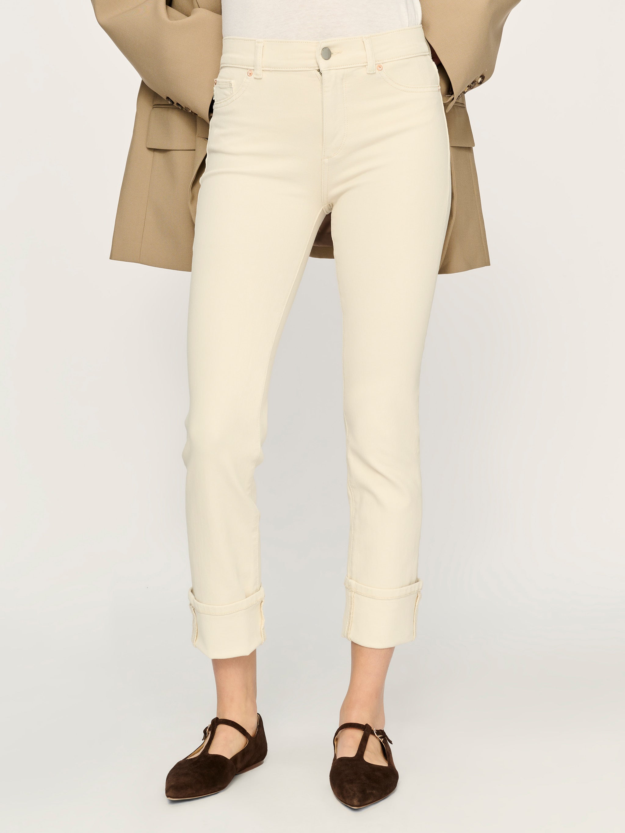 DL1961 Mara Straight Jeans in Flax DL1961