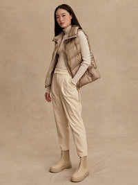 VARLEY Bextor Lightweight Down Vest in Taupe Varley