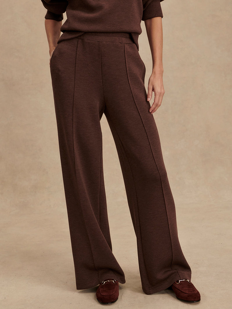 VARLEY Wide Leg Pant 30" in Coffee Bean Varley