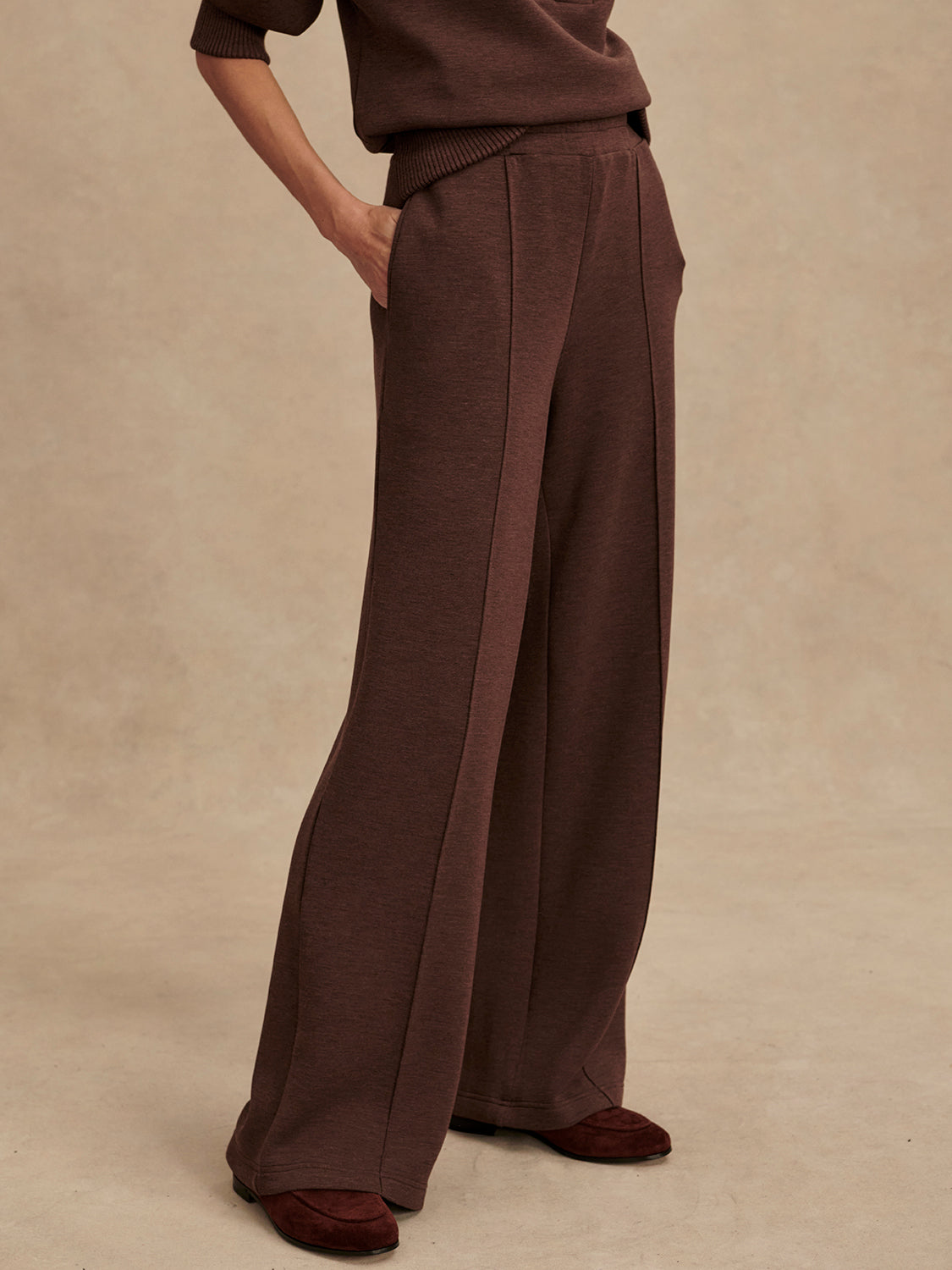 VARLEY Wide Leg Pant 30" in Coffee Bean Varley