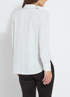 LYSSE Crystal Embellished Parker Shirt in Ice LYSSE