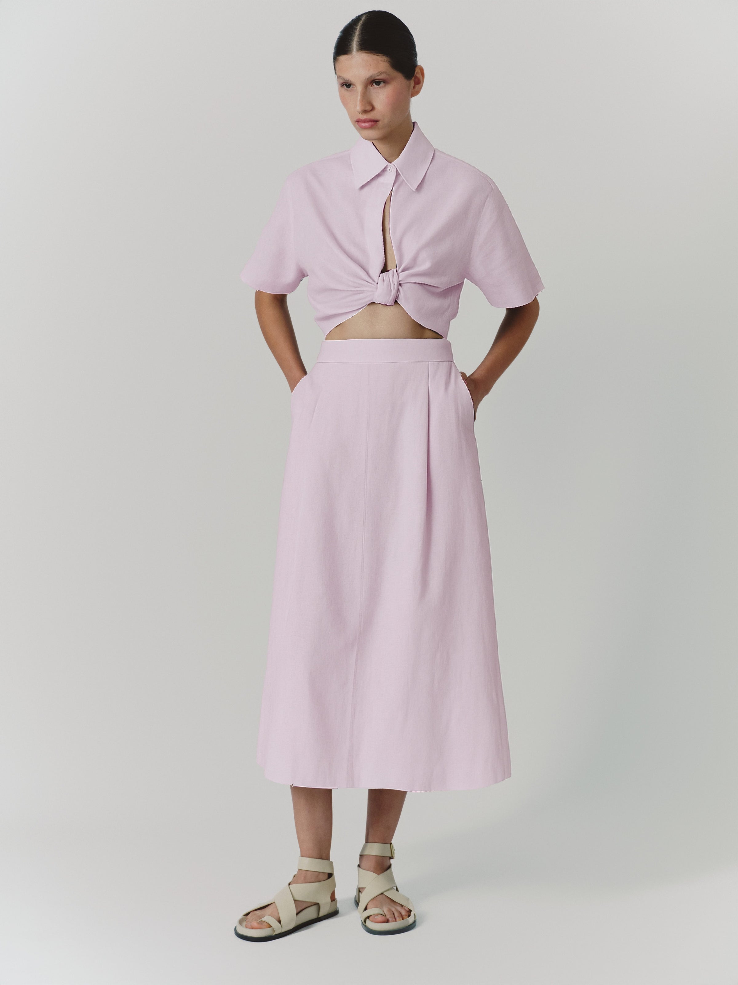 DE LORETA Myriam Blouse in Rosa De Loreta