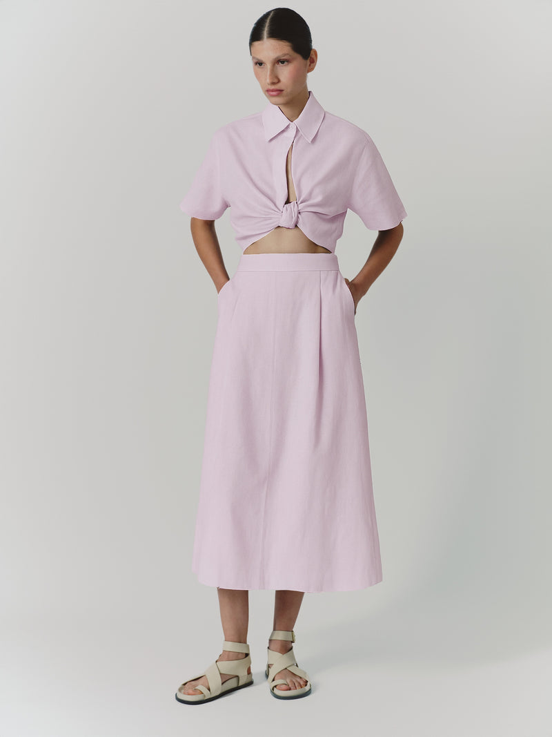 DE LORETA Myriam Blouse in Rosa De Loreta