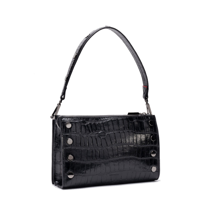 HAMMITT Montana Clutch in Evening Crocco